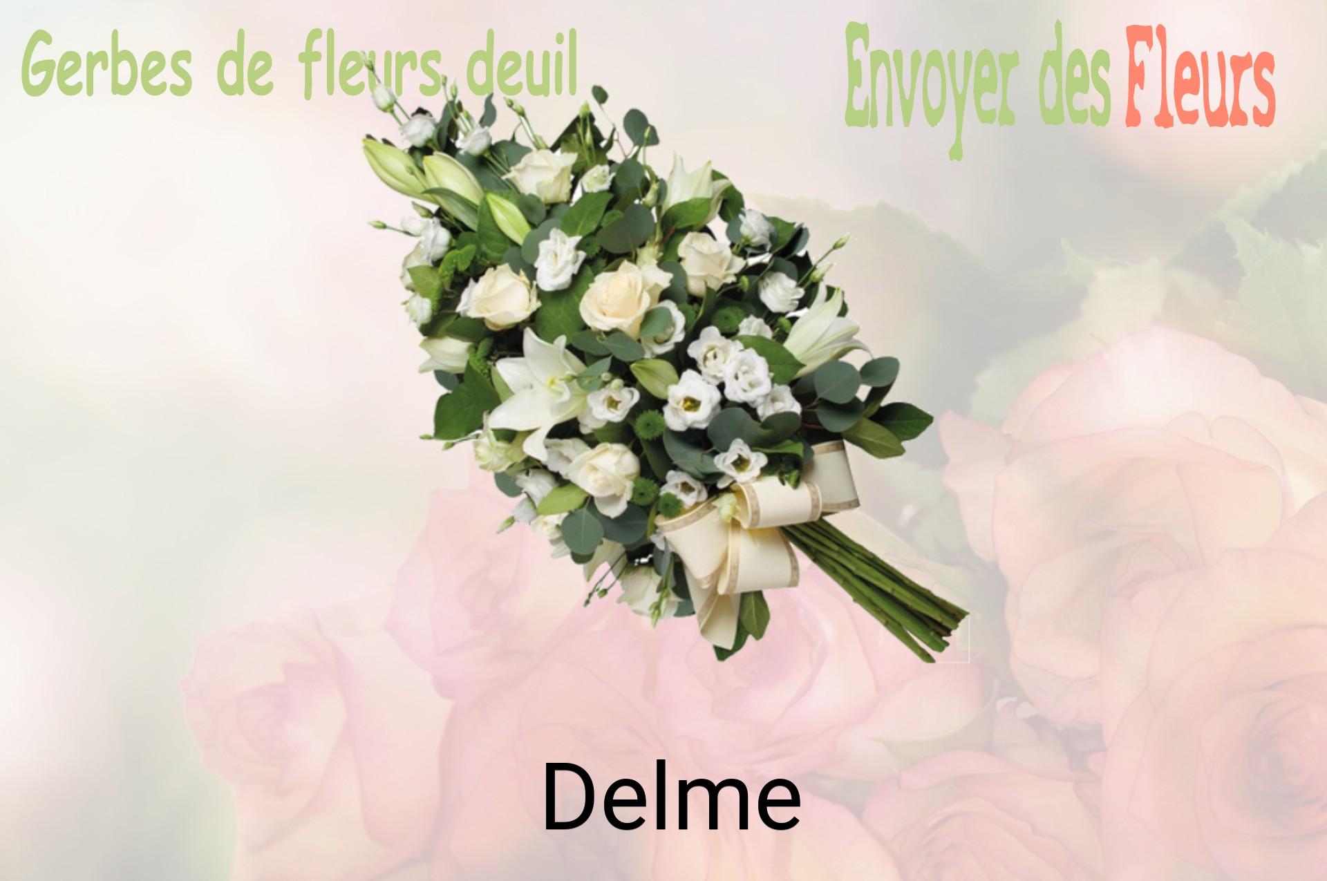 Gerbe de fleurs de deuil livrée à Delme